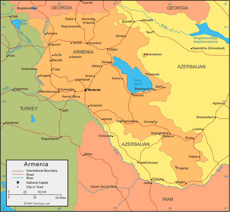 haritasi ermenistan